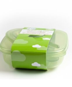 Angel Of Mine BPA Free Baby Food Bowl With Spoon And Lid - Green