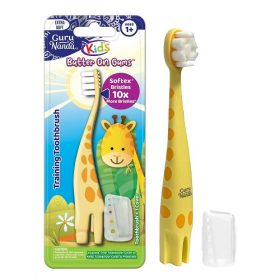 Kids Butter On Gums Giraffe Training Toothbrush With Cover