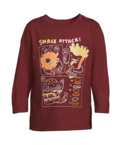 Garanimals Toddler Boys Long Sleeve T-shirt Top - Snack attack