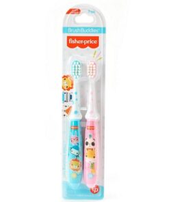 Fisher Price BrushBuddies Toddler Kids Toothbrush, 2-Pieces