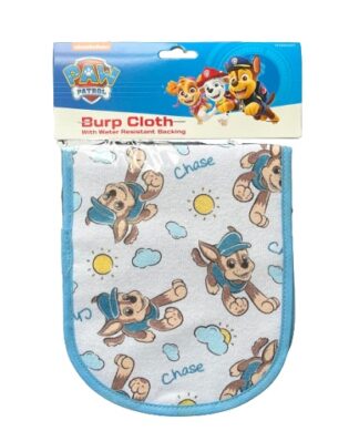 Nickelodeon Paw Patrol Chase Baby Burp Cloth With Water Resistant Back