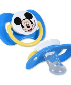 Disney Mickey Mouse Orthodontic Baby Pacifier With Cover 0m+, Blue