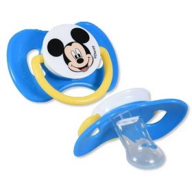 Disney Mickey Mouse Orthodontic Baby Pacifier With Cover 0m+, Blue