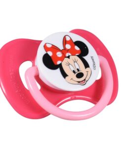 Disney Minnie Mouse Orthodontic Baby Pacifier With Cover 0m+, Pink