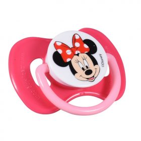 Disney Minnie Mouse Orthodontic Baby Pacifier With Cover 0m+, Pink