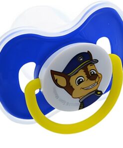 Paw Patrol Chase Orthodontic Baby Pacifier With Cover 0m+, Blue