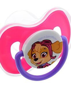 Paw Patrol Skye Orthodontic Baby Pacifier With Cover 0m+, Pink