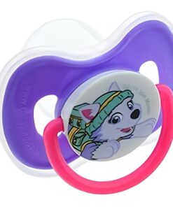 Paw Patrol Everest Orthodontic Baby Pacifier With Cover 0m+, Purple