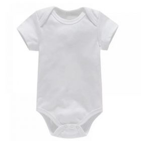Angel Of Mine 100% Cotton Unisex Baby Bodysuit - Plain White