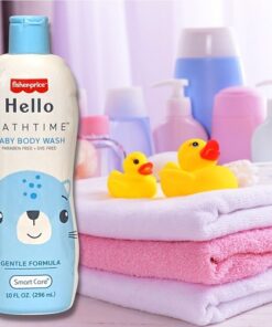 Fisher-Price Hello Bathtime Hypoallergenic Baby Body Wash ~ Paraben Free & Dye Free, 296ml