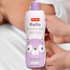 Fisher-Price Hello Bathtime Hypoallergenic Baby Lotion ~ Paraben Free & Dye Free, 296ml