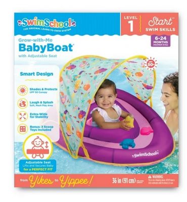 Swim School Grow-With-Me Baby Boat and Pool Toy
