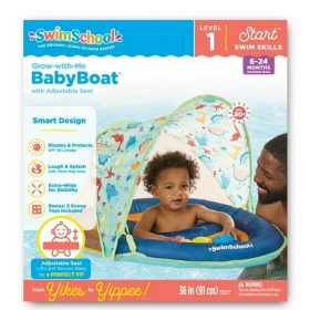 Swim School Grow-With-Me Baby Boat and Pool Toy - Dino