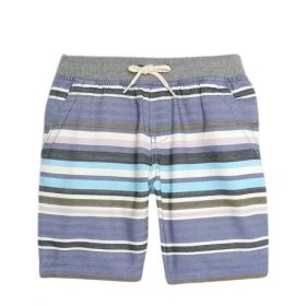 Wonder Nation Boys Jogger Shorts - Blue Stripes