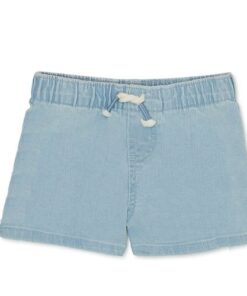 Garanimals Baby Boys Solid Denim Jeans Shorts -  Light Blue