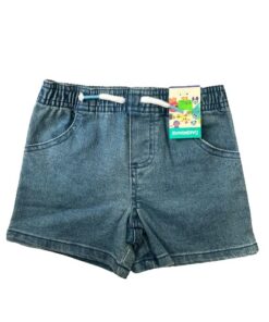 Garanimals Baby Boys Solid Denim Jeans Shorts -  Medium Blue