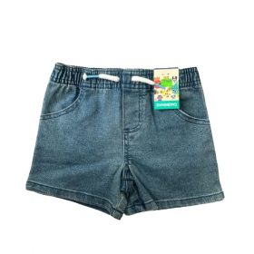 Garanimals Baby Boys Solid Denim Jeans Shorts -  Medium Blue