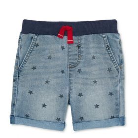 WTC Americana Toddler Boys Solid Denim Jeans Shorts
