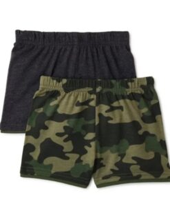 Garanimals Baby Boy Jersey Shorts 2 Packs - Camo Grey