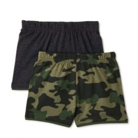 Garanimals Baby Boy Jersey Shorts 2 Packs - Camo Grey