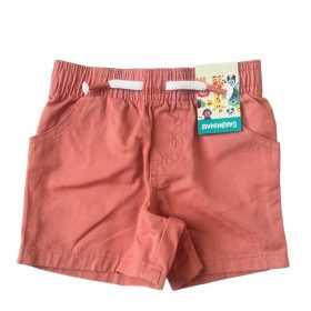Garanimals Baby Boy Dip Dye Poplin Shorts - Coral Brown