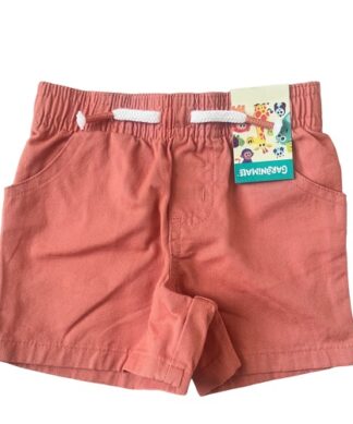 Garanimals Baby Boy Dip Dye Poplin Shorts - Coral Brown