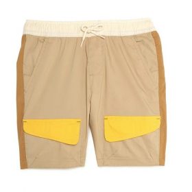 Wonder Nation Boys Explorer Shorts - Brown Yellow