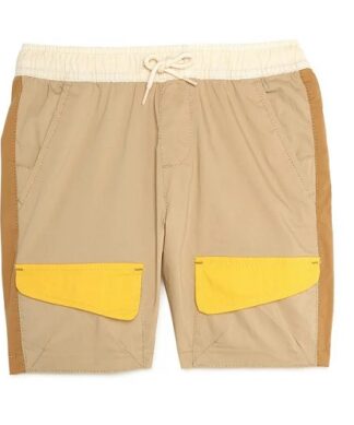 Wonder Nation Boys Explorer Shorts - Brown Yellow