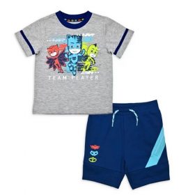 PJ Masks Baby Boys Graphic T-shirt Knit Shorts