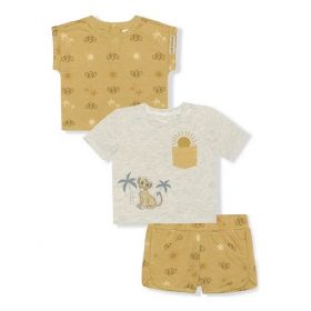 Disney Lion King Baby Boys Short Sleeve Set - 3 Piece