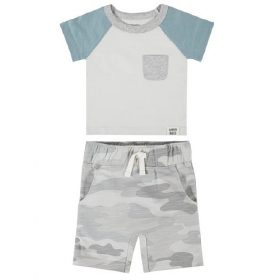 Gerber Modern Moment Baby Boys’ T-Shirt and Shorts Set - Camo