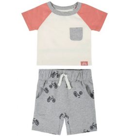 Gerber Modern Moment Baby Boys’ T-Shirt and Shorts Set - Bike