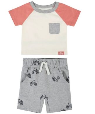 Gerber Modern Moment Baby Boys’ T-Shirt and Shorts Set - Bike