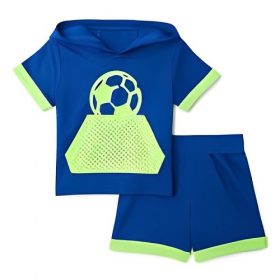 Athletic Works Baby Boys Jersey Hoodie and Shorts Set