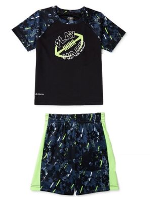 Athletic Works Baby Boys Jersey Raglan and Shorts Set