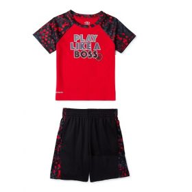 Athletic Works Baby Boys Jersey Raglan and Shorts Set - Boss