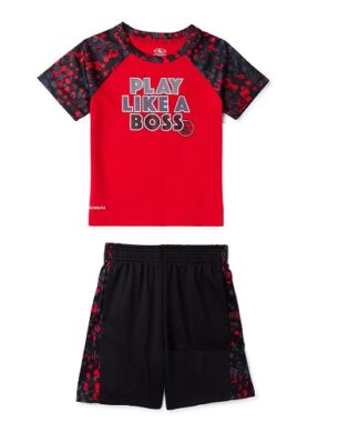 Athletic Works Baby Boys Jersey Raglan and Shorts Set - Boss