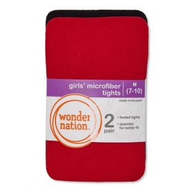 Wonder Nation Baby & Little Kids Knit Cotton Pop Socks - Red Sparkle