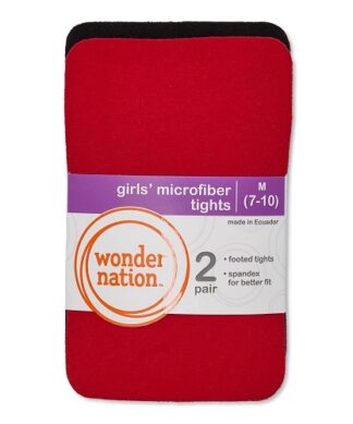 Wonder Nation Baby & Little Kids Knit Cotton Pop Socks - Red Sparkle