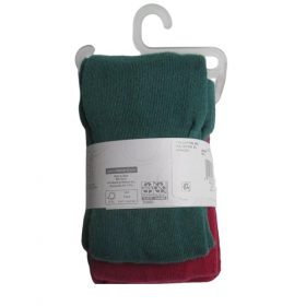 Wonder Nation Baby & Little Kids Knit Cotton Pop Socks - Red Green