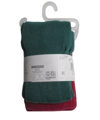 Wonder Nation Baby & Little Kids Knit Cotton Pop Socks - Red Green