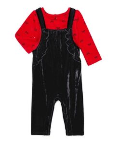 Wonder Nation Baby & Toddler Girls Bodysuit and Pinafore Set