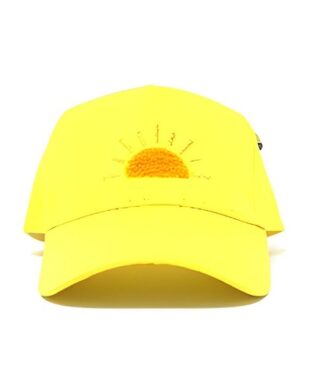 Brightstar Kids Hat / Face Cap - Yellow Sun - Size 4-6x