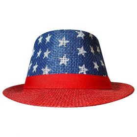 Way To Celebrate American Patroit Burlap Fedora Hat