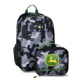 John Deere Boys Kids Rogan Backpack School Bag With Lunch Box