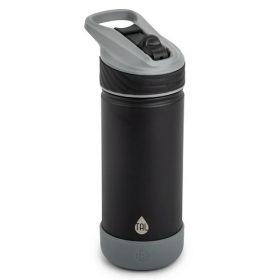 TAL Stainless Steel Rangler Straw Kids Water Bottle 18oz - Black