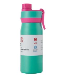 Built 16oz Cascade Stainless Steel Insulated Kids Water Bottle Leakproof Chug Lid - Mint