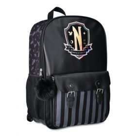 Wednesday Never More 17 Inches Backpack -School Bag