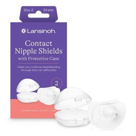 Lansinoh Contact Nipple Shield With Case - 2 Pieces of Shield