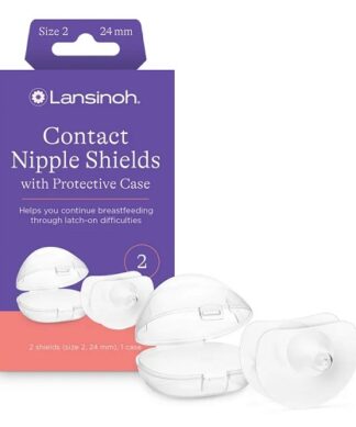 Lansinoh Contact Nipple Shield With Case - 2 Pieces of Shield